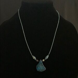 Elegant Blue Stone Necklace